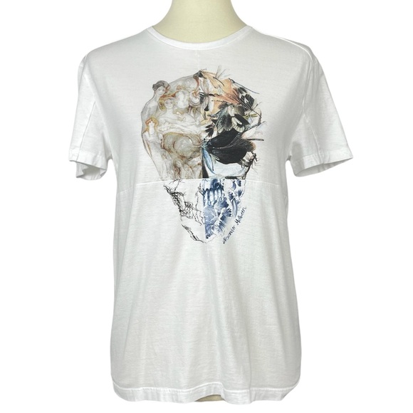 Alexander McQueen Tops - Alexander McQueen Skull White Tee T-Shirt Made in Italy